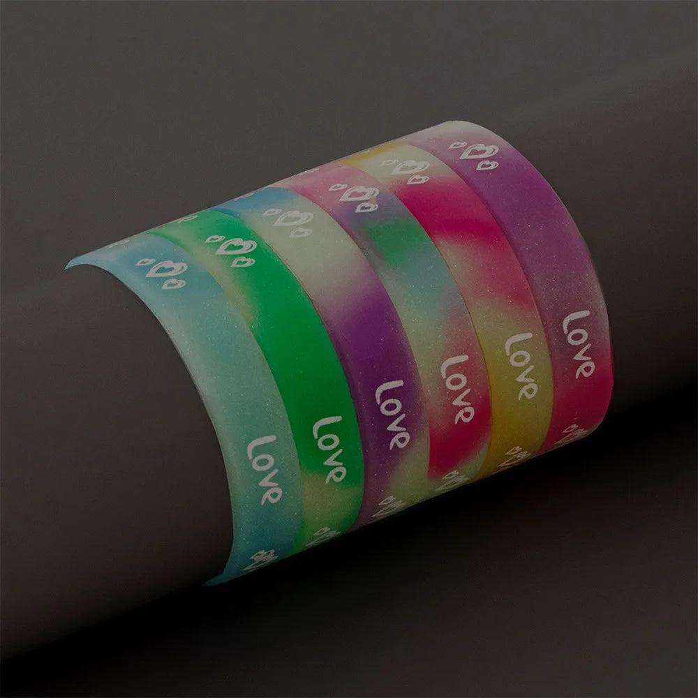 Multicolor Pirate Skull Bracelet Girls Sports Silicone Bracelet