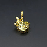 Multicolor Zircon Love Bow Crystal Pendant Bag Pendant