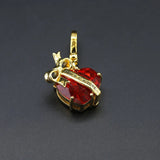 Multicolor Zircon Love Bow Crystal Pendant Bag Pendant