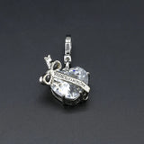 Multicolor Zircon Love Bow Crystal Pendant Bag Pendant