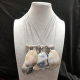 Multicolor Mabe Pearl Pendant Sweater Chain Choker Style