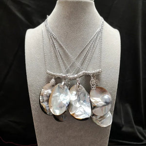 Multicolor Mabe Pearl Pendant Sweater Chain Choker Style