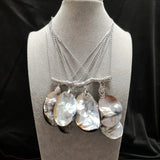 Multicolor Mabe Pearl Pendant Sweater Chain Choker Style