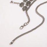 Multilayer Bohemian Butterfly Waist Chain Metal Belts for Women Dress
