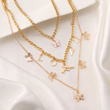 Butterfly Gun LOVE Choker Necklace Thick Chain Pendant Jewelry Gift
