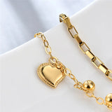 Heart Bead Pendant Bracelet for Women Charm Bracelets