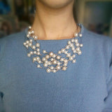 Multilayer Pearl Necklace Beaded Short Clavicle Chain Necklace