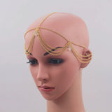 Crystal Tassel Head Chain Women's Hair Jewelry