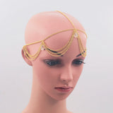 Crystal Tassel Head Chain Women's Hair Jewelry