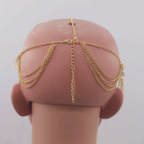 Crystal Tassel Head Chain Women's Hair Jewelry