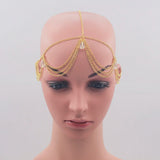 Crystal Tassel Head Chain Women's Hair Jewelry