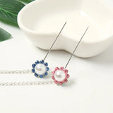 Hijab Pins Pearl Crystal Brooches Chain Floral Scarf Pin 12 Pcs/lot