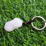 Pixiu Jade KeyChain Fine Jewelry Men Women