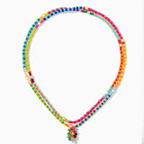 Long Pendant Necklace Witch Jewelry Rainbow Seed Beads