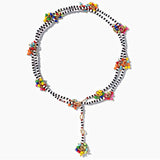 Long Pendant Necklace Witch Jewelry Rainbow Seed Beads