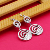 925 Sterling Silver Tai Chi Drop Earrings for Women