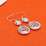 925 Sterling Silver Tai Chi Drop Earrings for Women