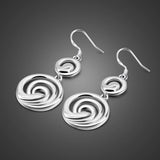 925 Sterling Silver Tai Chi Drop Earrings for Women