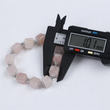 10mm Square Gemstone Beads Bracelet - Natural Stone Jewelry