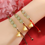 Chalcedony Chinese Character Blessing Charm Bracelets