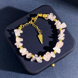 Crystal Beads Strand Bracelet Tiger Eye Lapis Lazuli Gravel Beads