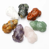 Crystal Healing Frog Statue Carved Crafts Ornament
