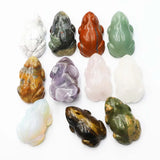 Crystal Healing Frog Statue Carved Crafts Ornament
