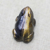 Crystal Healing Frog Statue Carved Crafts Ornament