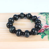 Dark Green Hetian Jade Bracelet Abacus Beads Women Men Nephrite Qing Jades