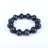 Dark Green Hetian Jade Bracelet Abacus Beads Women Men Nephrite Qing Jades
