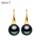 Freshwater Pearl Earrings 925 Sterling Silver Plated Wedding