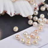 Natural Freshwater Round Pearl 4/6mm Large Hole Bead DIY Jewelry