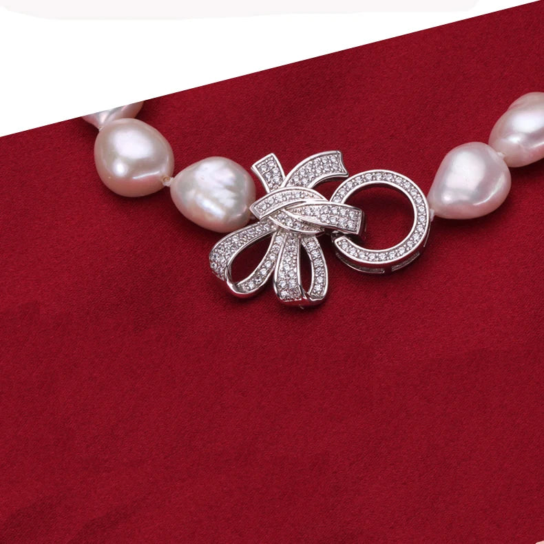 Natural Freshwater Pearl Bracelet Necklace Jewelry Clasp Accessory