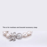 Natural Freshwater Pearl Bracelet Necklace Jewelry Clasp Accessory