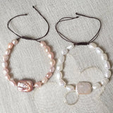 Freshwater Pearl Bracelet Baroque Charm Healing Strand Jewelry