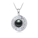 Freshwater Pearl Pendant Necklace 925 Sterling Silver Jewelry For Women