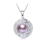Freshwater Pearl Pendant Necklace 925 Sterling Silver Jewelry For Women