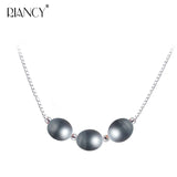 Natural Freshwater Rice Pearl Pendant Multi-bead Necklaces for Women