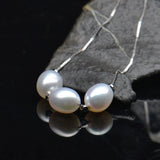 Natural Freshwater Rice Pearl Pendant Multi-bead Necklaces for Women