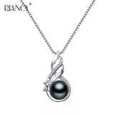 Freshwater Pearl Pendant Necklace 925 Sterling Silver Fine Jewelry for Women