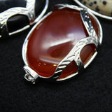 Pink Quartz Opal Pendant Reiki Healing Jewelry Gift