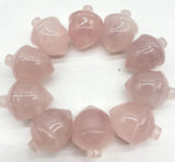 Gem Stone Quartz Crystal Lapis Hazelnut Carved Pine Cones Pendant Charms