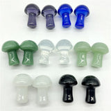 10PCS Quartz Crystal Mushroom Charms for DIY Jewelry Necklace
