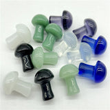10PCS Quartz Crystal Mushroom Charms for DIY Jewelry Necklace