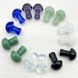 10PCS Quartz Crystal Mushroom Charms for DIY Jewelry Necklace