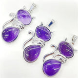 Gem Stone Quartz Crystal Opal Mix Pendant & Cat Charm for Jewelry Making
