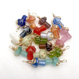 Cat Eye Stone Mushroom Pendant for Jewelry Making