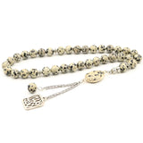 Gemstone Tasbih Spotted Beads Rosary Misbaha Men's Bracelet Packaged Tesbih Gift
