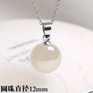Natural Green Chrysoprase Jade Crystal Emerald Gemstones Pendant Necklaces Women