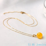 Natural Green Chrysoprase Jade Crystal Emerald Gemstones Pendant Necklaces Women